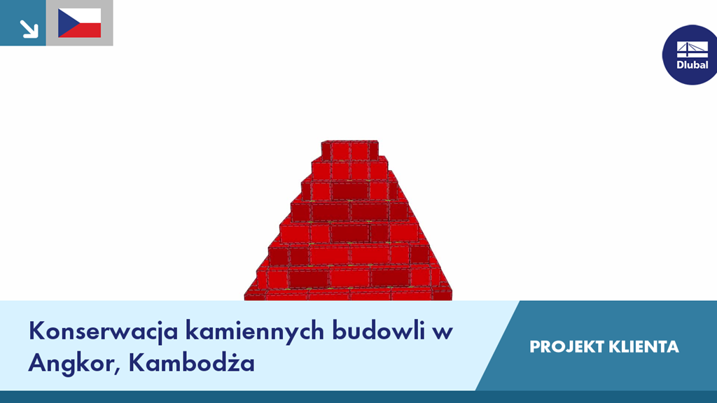 Historyczne ruiny świątyń Angkor w Kambodży w ramach projektu ochrony zabytków.