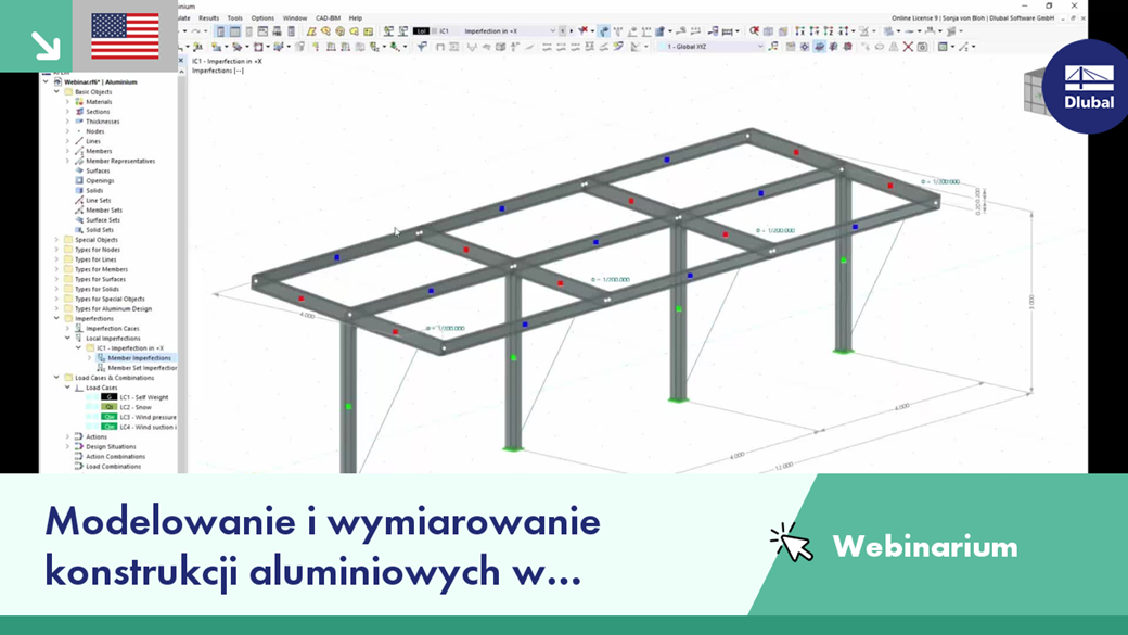 Modelowanie i projektowanie konstrukcji aluminiowych
