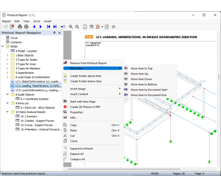 Menu kontekstowe "Przesuń element"
