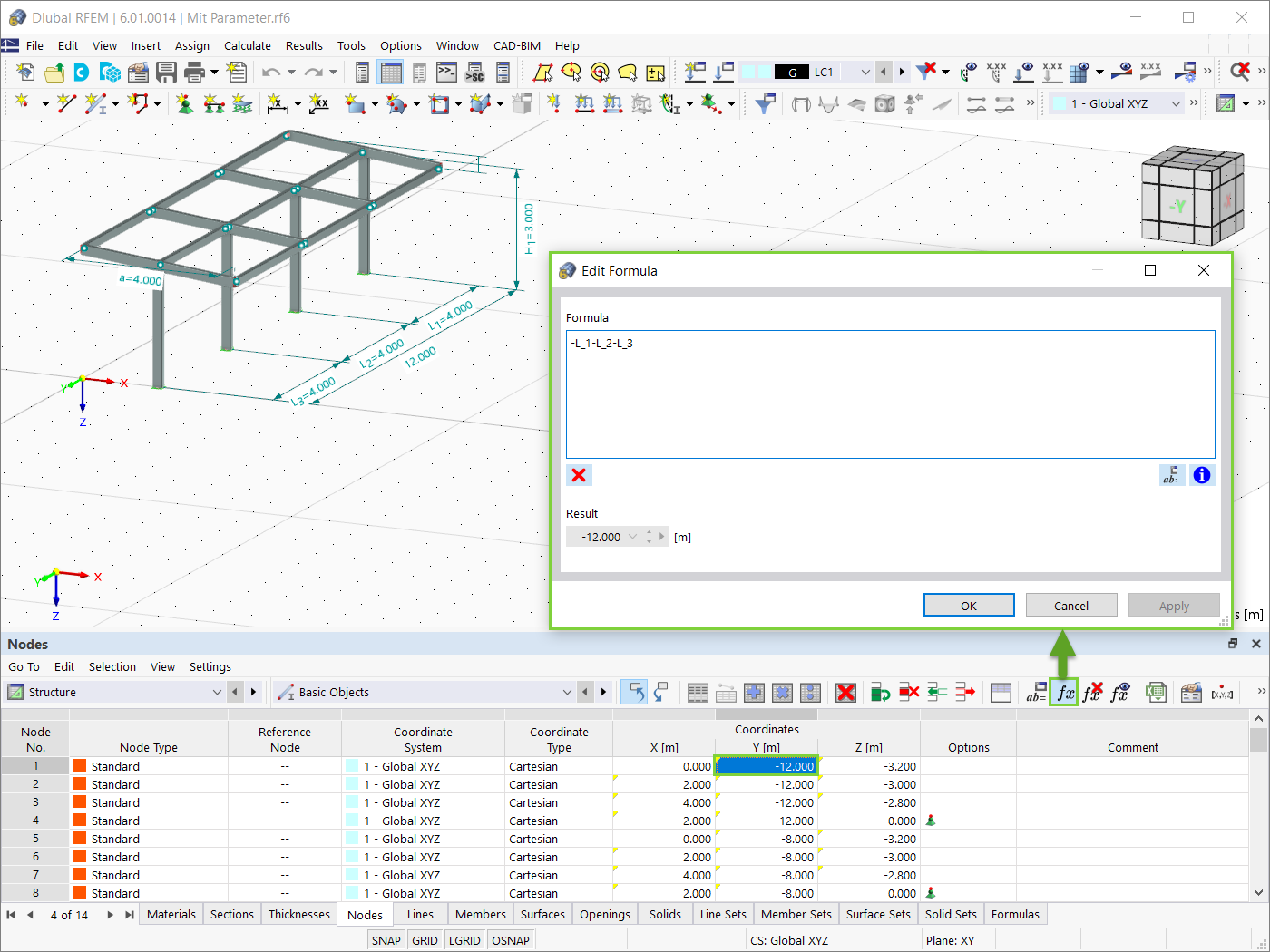 Parametry globalne stosowane we wzorach
