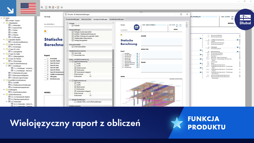 Wielojęzyczne wydruki dla dokumentacji technicznej i raportów