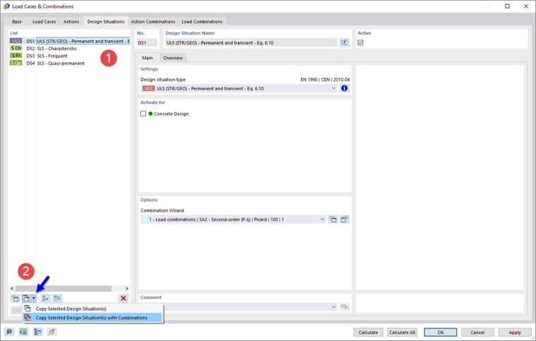 Tworzenie kopii DS1 wraz z kombinacjami