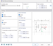Płaszczyzna robocza i siatka/snp