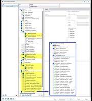 Wybór danych analizy dynamicznej w menedżerze protokołu wyników