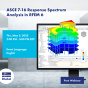 ASCE 7-16 Analiza spektrum odpowiedzi w RFEM 6