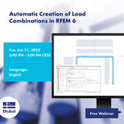Automatyczne tworzenie kombinacji obciążeń w RFEM 6