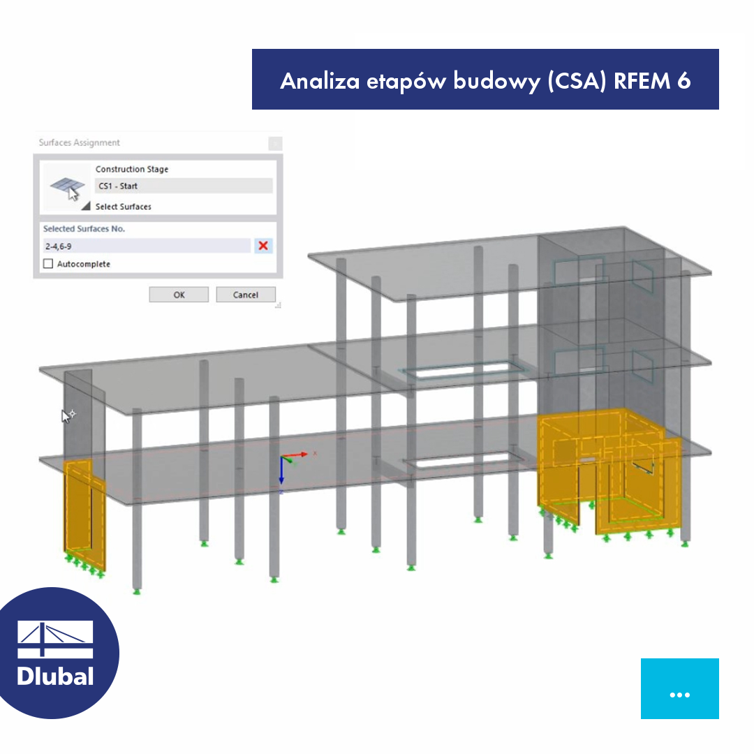 Analiza etapów budowy (CSA) dla RFEM 6