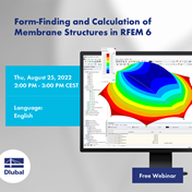 Znajdowanie kształtu i obliczanie konstrukcji membranowych w RFEM 6