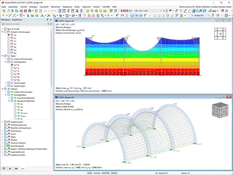 Zbiornik membranowy z łukami i podparciem montażowym