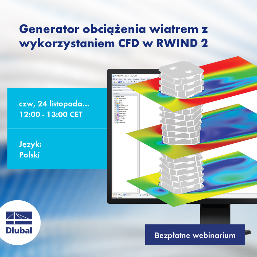 Generator obciążenia wiatrem z wykorzystaniem CFD w RWIND 2
