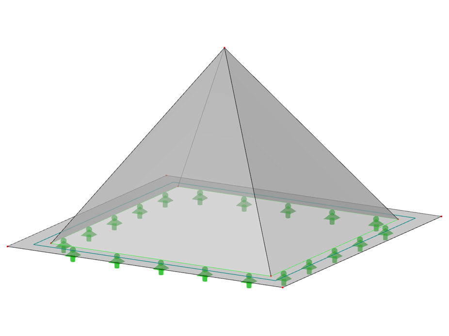 Model nr 499 | 034-FPC002-b | Płyta składana w kształcie piramidy