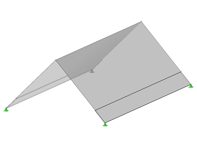 Model nr 1337 | Dach (opisany w scenariuszu) | Nachylenie według wysokości/kąta/skarpy