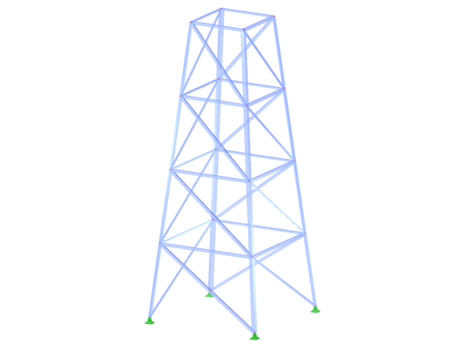 Model nr 2078 | TSR002-b | Wieża kratowa