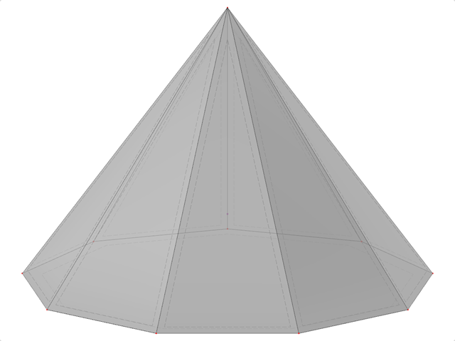 Model nr 2216 | SLD046 | Piramida jednokątna