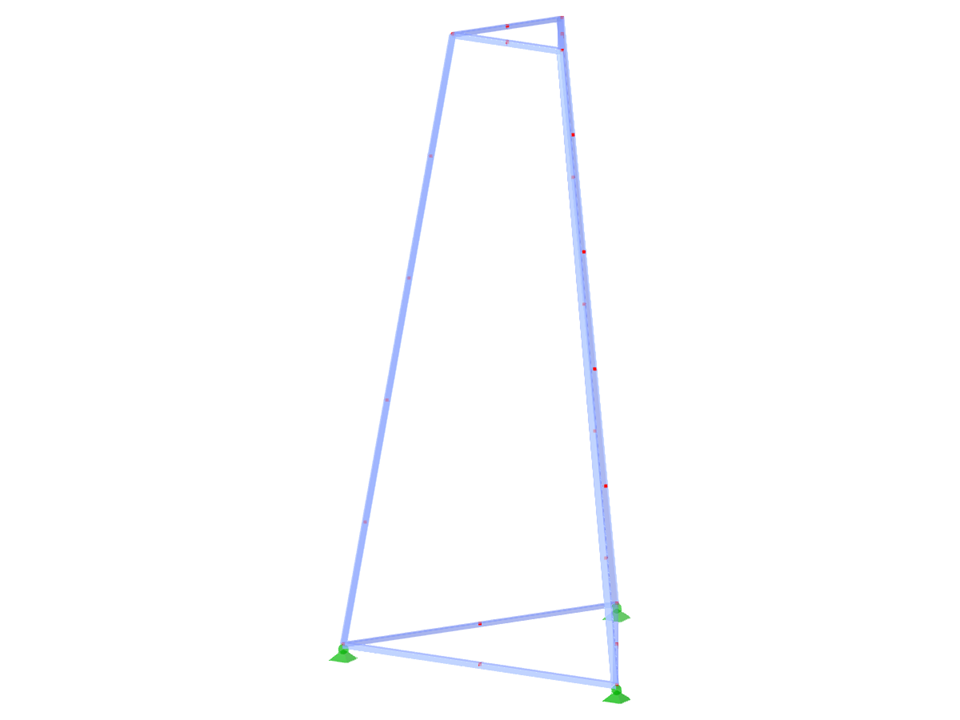 Model ID 2312 | TST001 | Wieża kratowa | Plan trójkątny