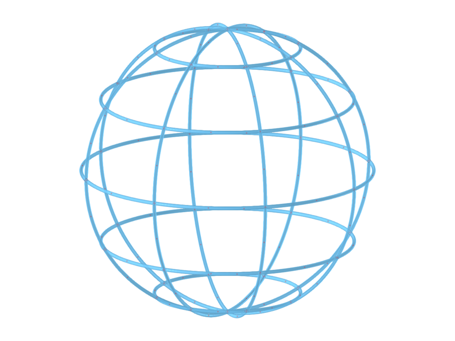 Model ID 2901 | SPH002 | Sfera | Okresowe meridiany i równoleżniki