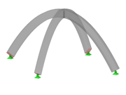 ID modelu 3210 | ARS001p | Belka łukowa | Krzyżująca się | Paraboliczna