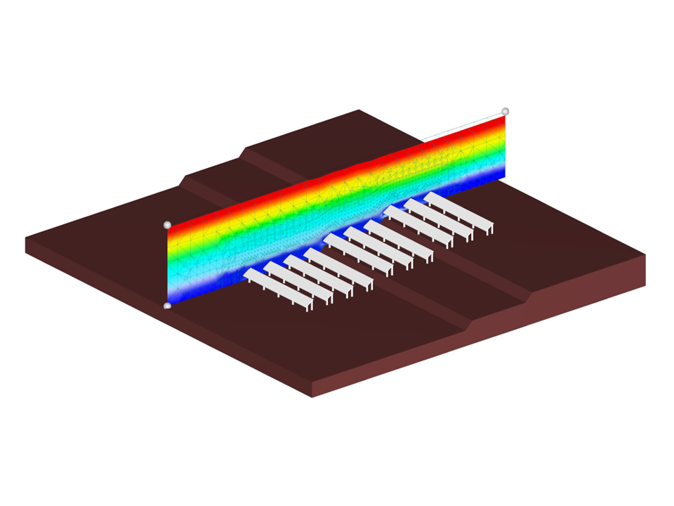 Panele słoneczne z ukształtowaniem terenu