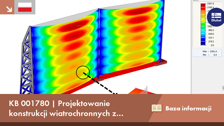 Structural analysis of windbreak porous fabric structures using RFEM and RWIND in a knowledge base setting.