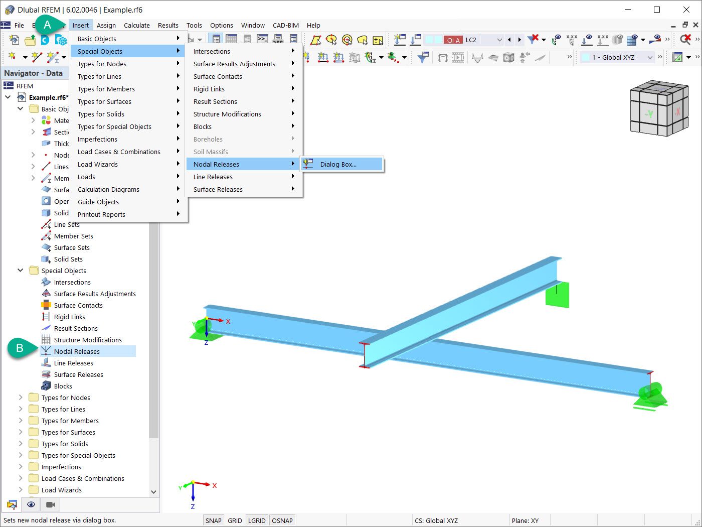 Zwolnienia węzłowe w RFEM 6