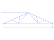 Wzór 001766 | FT310 | Kratownica trójkątna z parametrami