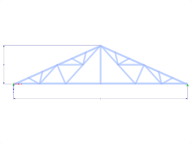 Wzór 001776 | FT320 | Kratownica trójkątna z parametrami