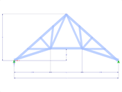 wzór 001782 | FT410 | Kratownica trójkątna z parametrami