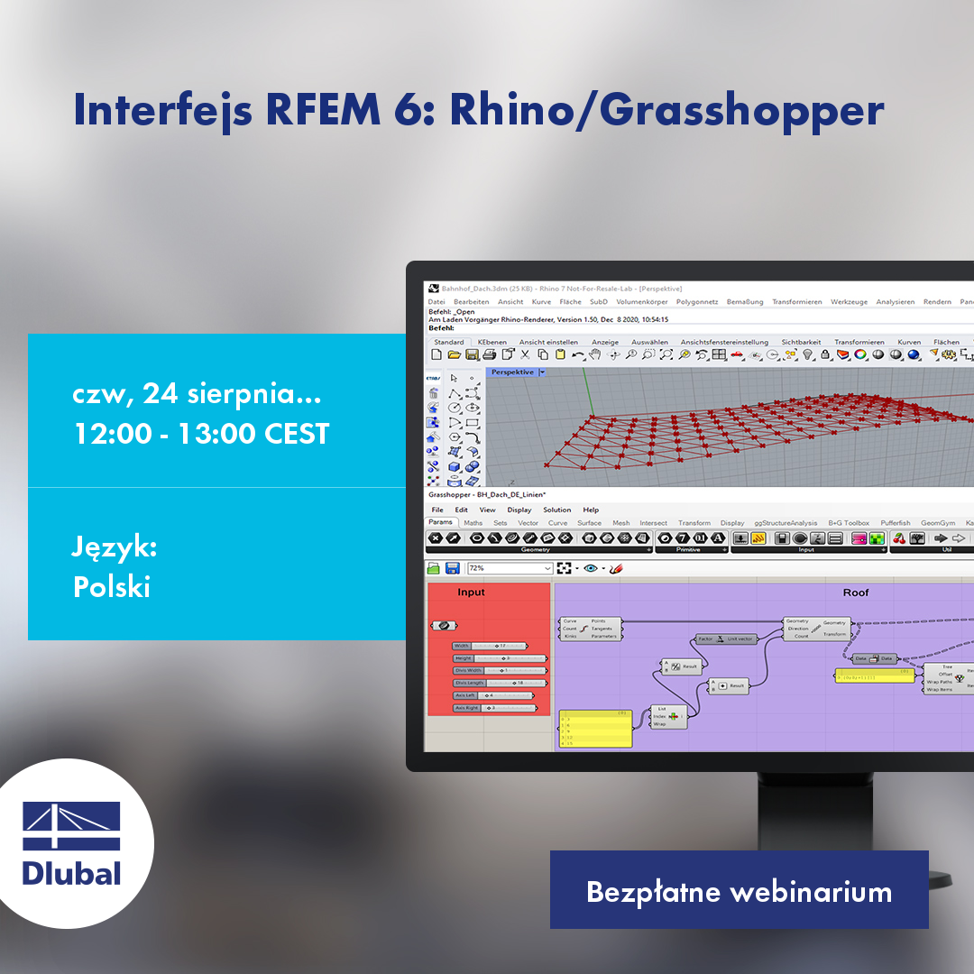 Interfejs RFEM 6: Rhino/Grasshopper