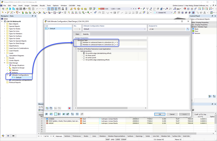 Parametry obliczeniowe