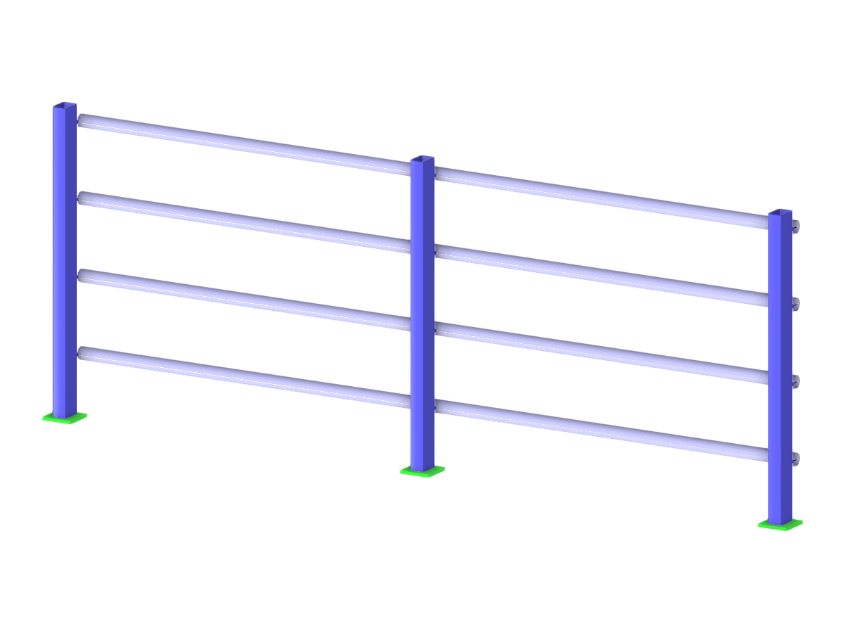 Wzór 004041 | Przekrój balustrady