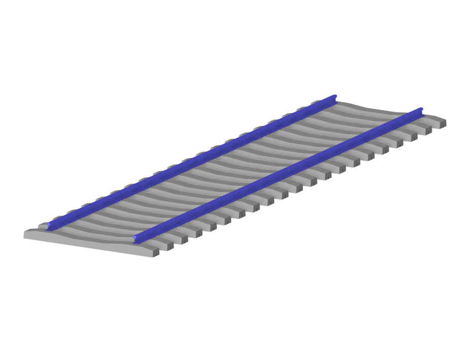 Wzór 004049 | Odcinek toru kolejowego