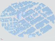 Modelowanie budynku z góry - studium przypadku AIJ: prawdziwy fragment miasta z niską zabudową Niigata City