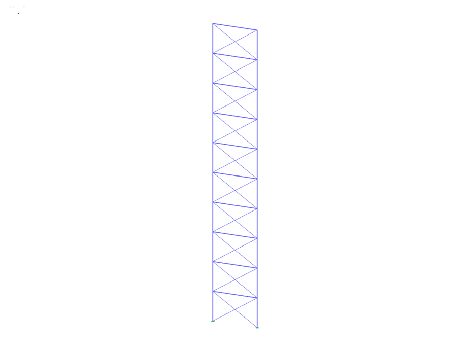 Wzór 004080 | Ściana jako równoważny pręt łączący