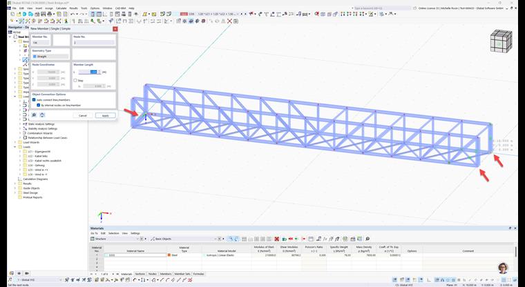 Wstawianie ramy poprzecznej