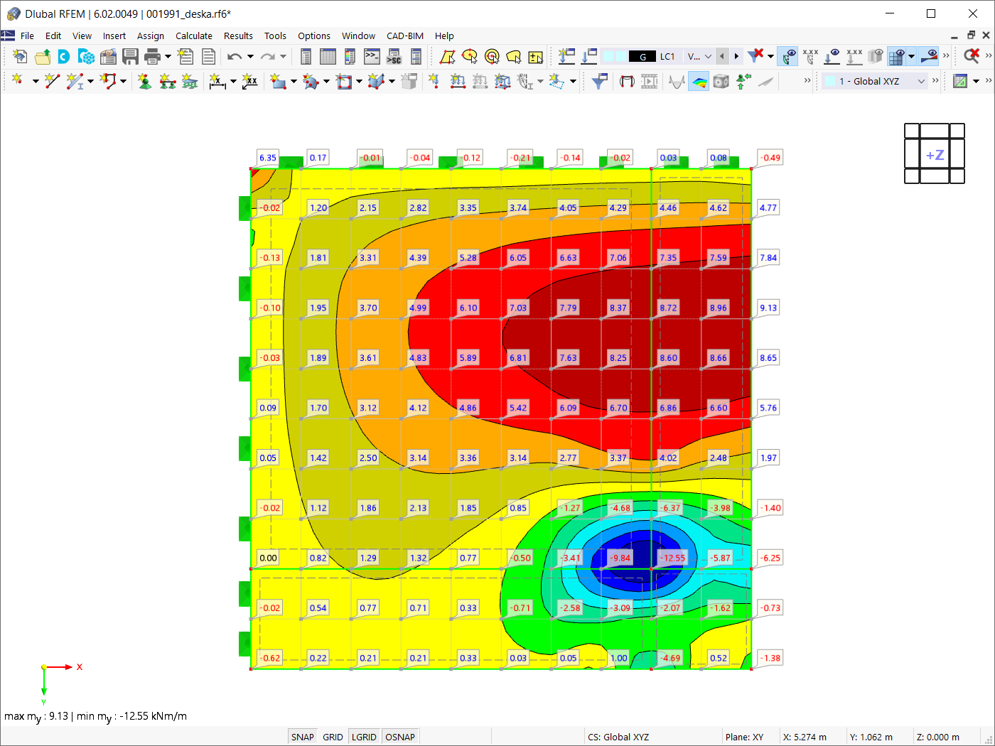 Typ wygładzania "Ciągłe na wszystkich powierzchniach"