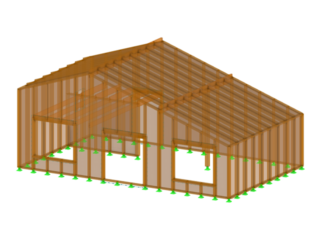 GT 000467 | Projekt ocieplonego domu jednorodzinnego z drewna