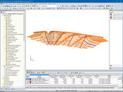 Model ramy w RFEM 5 (© LCA Construction Bois)