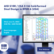 AISI S100/CSA S136 Wymiarowanie stali formowanej na zimno w RFEM 6 (USA)