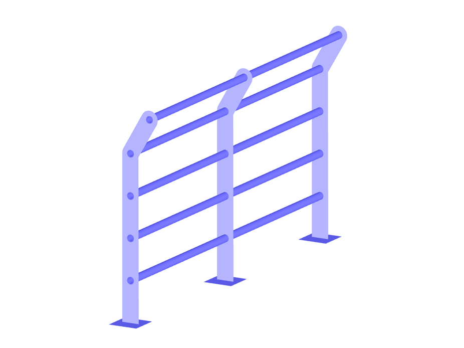 Wzór 004238 | Metalowa balustrada
