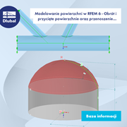 Modelowanie powierzchni w RFEM 6 - Obrót i przycięte powierzchnie oraz przenoszenie obciążenia