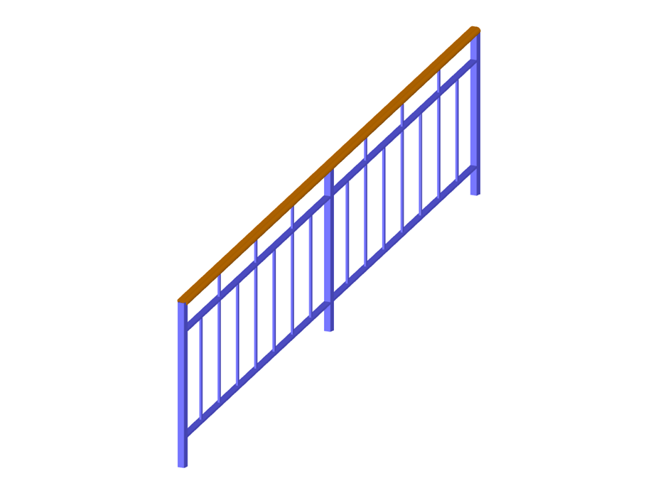 Wzór 004336 | Metalowa balustrada