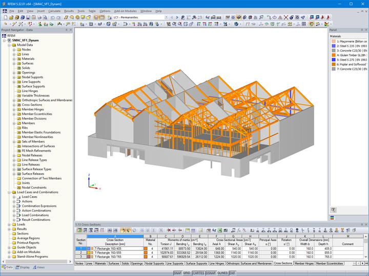 Model sali koncertowej Quai M (© LCA Construction Bois)