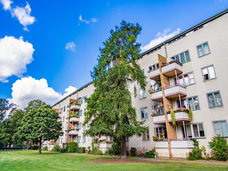 "Lange Jammer" jest częścią Siemensstadt w Berlinie.