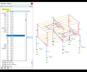 Wybierz krok czasowy i wyświetlaj siły przekrojowe
