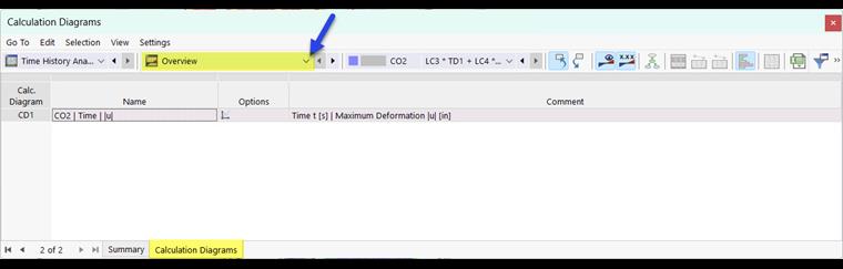 Wykresy obliczeń w kategorii tabeli "Ogólne"