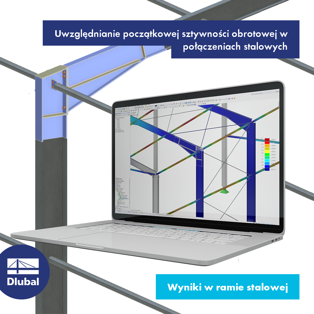 Uwzględnianie początkowej sztywności obrotowej w połączeniach stalowych