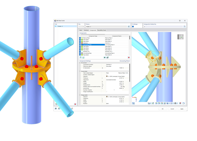 Połączenia stalowe dla RFEM 6