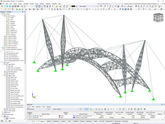 Model stacji poboru opłat DaWang w RFEM