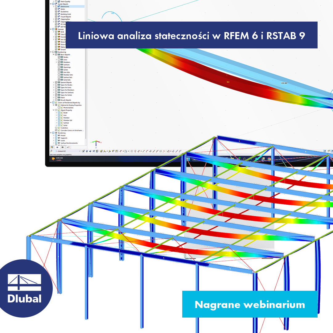 Liniowa analiza stateczności w RFEM 6 i RSTAB 9