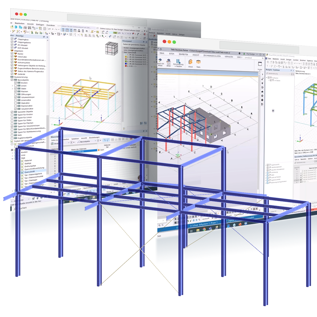 Wprowadzenie do interfejsu RFEM 6 - Tekla Structures